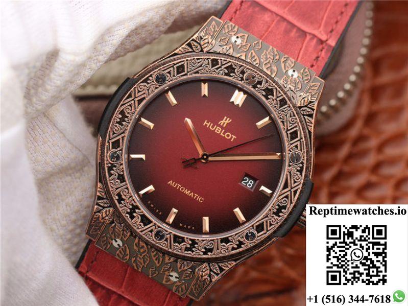 Hublot Classic Fusion Arturo Fuente Limited Edition 511.Ox.6670.Lr.Opx17 Jj Factory Red Dial-Rep Time Watches