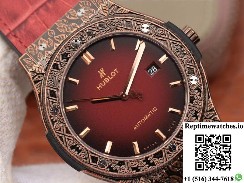 Hublot Classic Fusion Arturo Fuente Limited Edition 511.Ox.6670.Lr.Opx17 Jj Factory Red Dial-Rep Time Watches