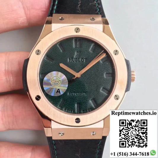 Hublot Classic Fusion Berluti Scritto 511.OX.0500.VR.BER16 JJ Factory V2 Green Dial - Watches