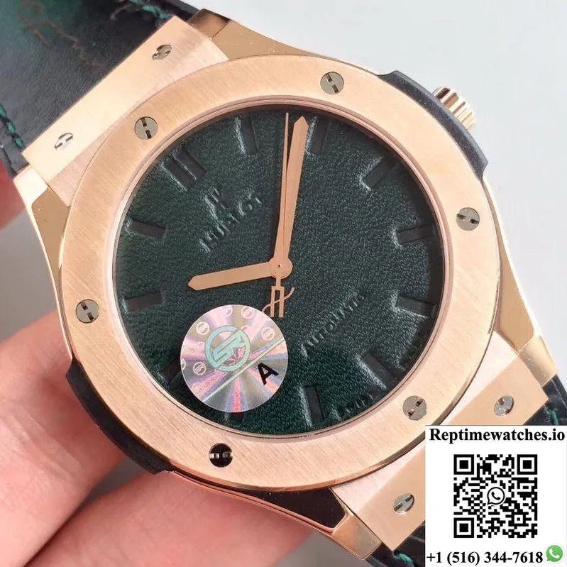 Hublot Classic Fusion Berluti Scritto 511.Ox.0500.Vr.Ber16 Jj Factory V2 Green Dial-Rep Time Watches