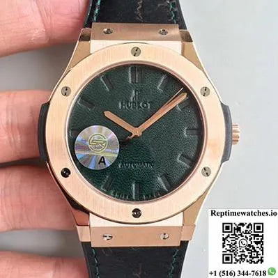 Hublot Classic Fusion Berluti Scritto 511.Ox.0500.Vr.Ber16 Jj Factory V2 Green Dial-Rep Time Watches