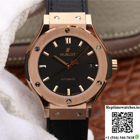 Hublot Classic Fusion King 511.Ox.1181.Lr Jj Factory Black Dial-Rep Time Watches