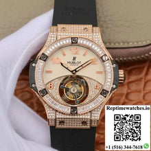 Hublot Classic Fusion Rose Gold Tourbillon White Enamel Dial - Watches