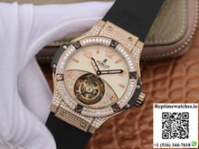 Hublot Classic Fusion Rose Gold Tourbillon White Enamel Dial - Watches