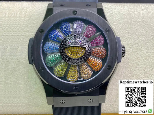 Hublot Classic Fusion Takashi Murakami 507.CX.9000.RX.TAK21 Sunflower Ceramic Bezel - Watches