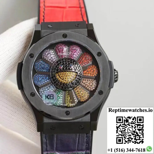 Hublot Classic Fusion Takashi Murakami 507.CX.9000.RX.TAK21 Sunflower Colored Dial - Watches