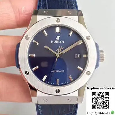 Hublot Classic Fusion Titanium Blue 511.Nx.7170.Lr Jj Factory Blue Dial-Rep Time Watches
