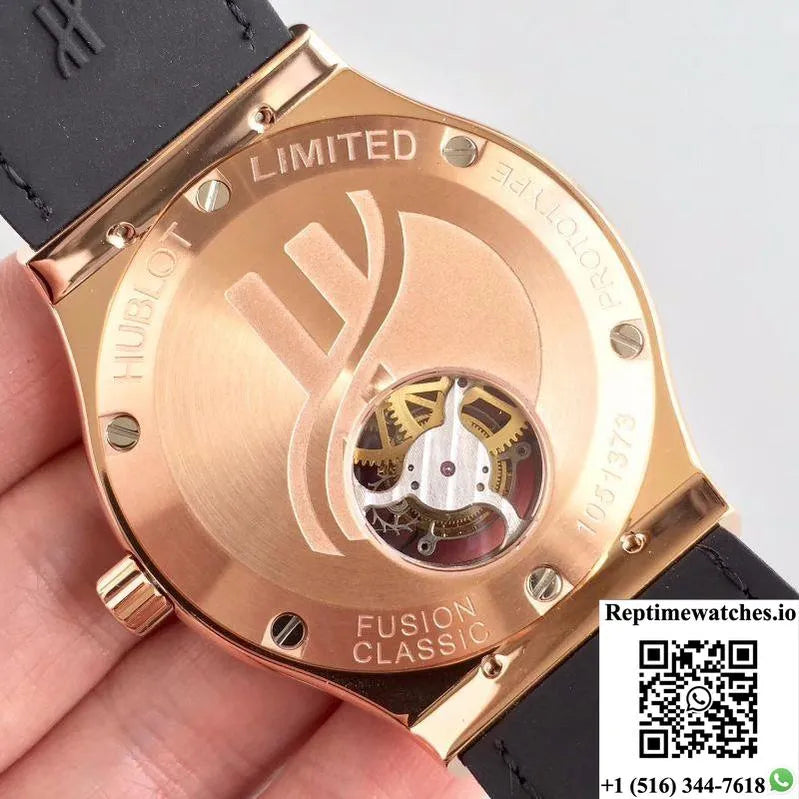 Hublot Classic Fusion Tourbillon 505.Ox.1180.Lr Black Dial-Rep Time Watches