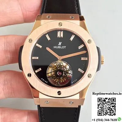 Hublot Classic Fusion Tourbillon 505.Ox.1180.Lr Black Dial-Rep Time Watches