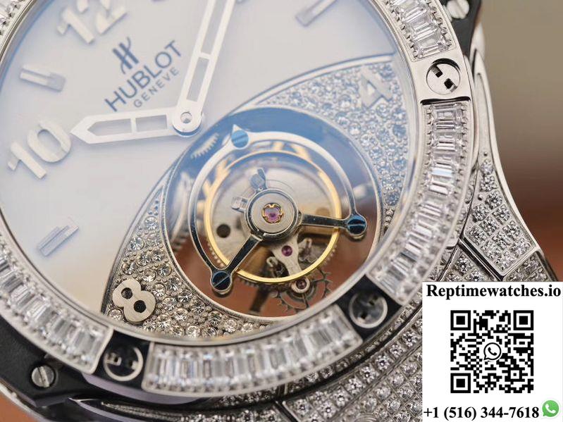 Hublot Classic Fusion Tourbillon White Enamel Dial-Rep Time Watches