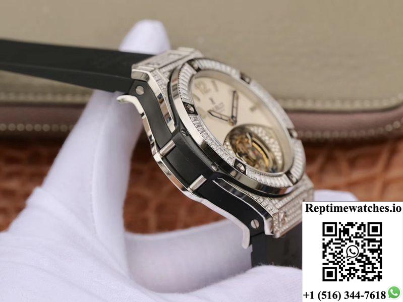 Hublot Classic Fusion Tourbillon White Enamel Dial-Rep Time Watches