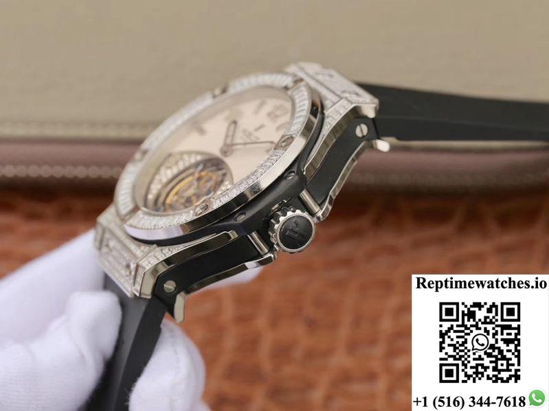 Hublot Classic Fusion Tourbillon White Enamel Dial-Rep Time Watches