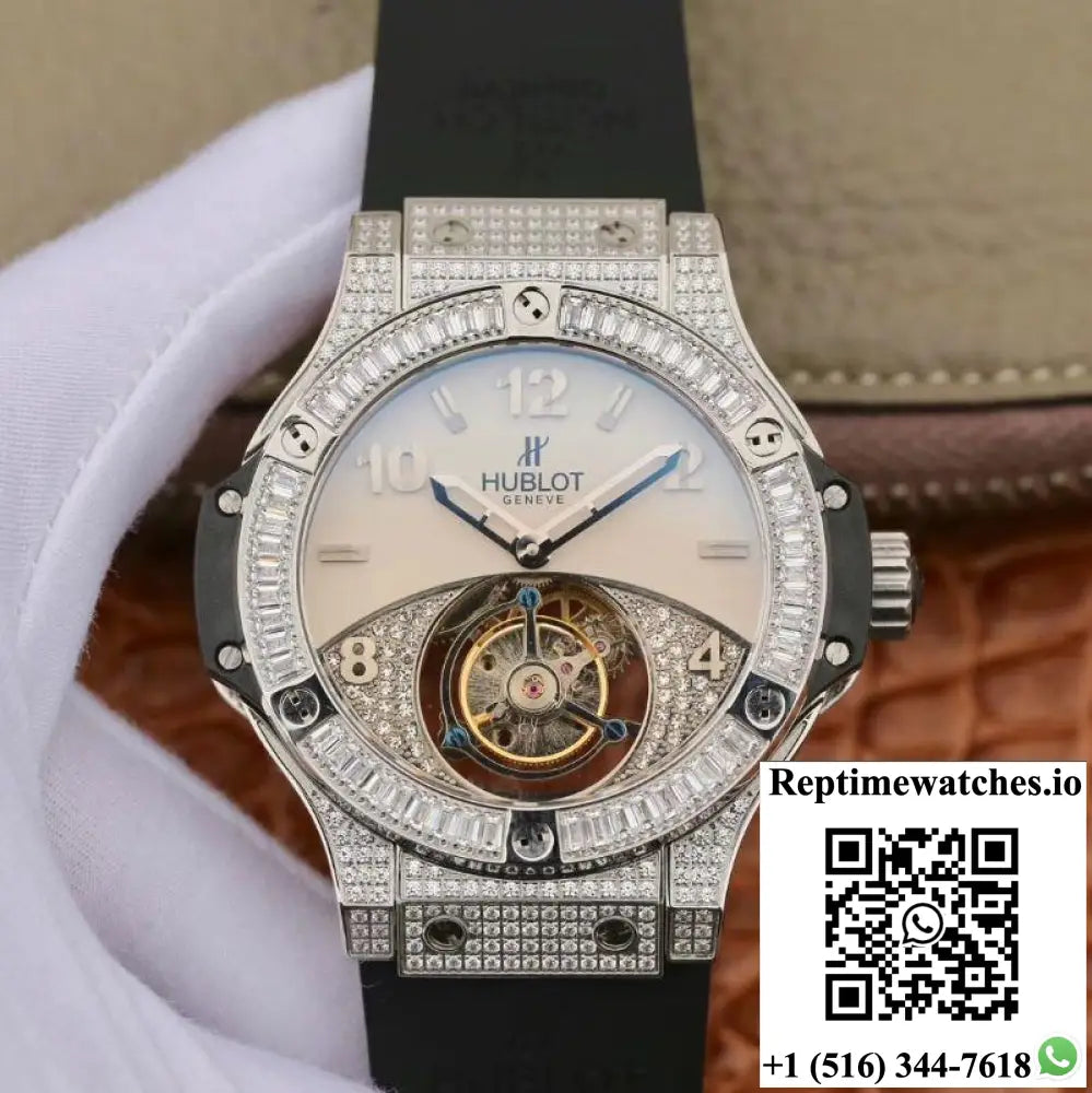 Hublot Classic Fusion Tourbillon White Enamel Dial - Watches