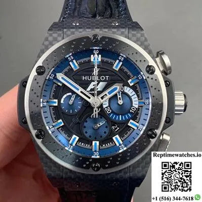 Hublot King Power Ferrari F1 Interlagos 703.Qm.1129.Hr.Fil11 V6 Factory Black Dial-Rep Time Watches