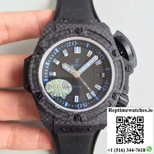 Hublot King Power Musee Oceanographic 731.QX.1190.GR V6 Factory Black Dial - Watches