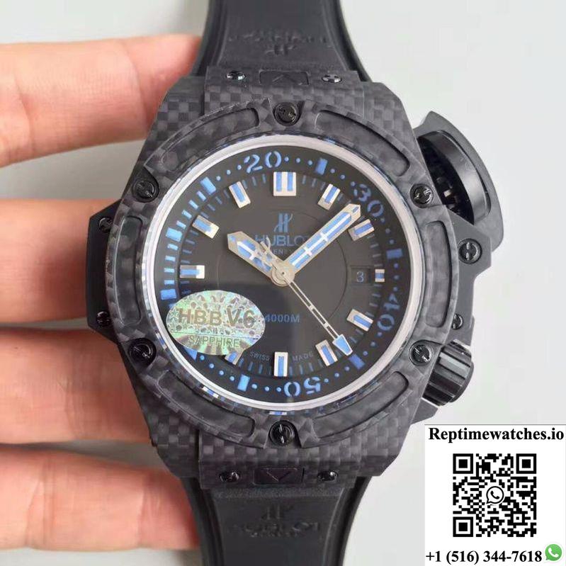 Hublot King Power Musee Oceanographic 731.Qx.1190.Gr V6 Factory Black Dial-Rep Time Watches