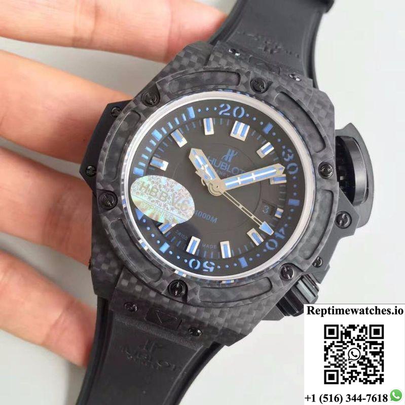 Hublot King Power Musee Oceanographic 731.Qx.1190.Gr V6 Factory Black Dial-Rep Time Watches