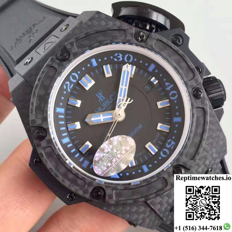 Hublot King Power Musee Oceanographic 731.Qx.1190.Gr V6 Factory Black Dial-Rep Time Watches