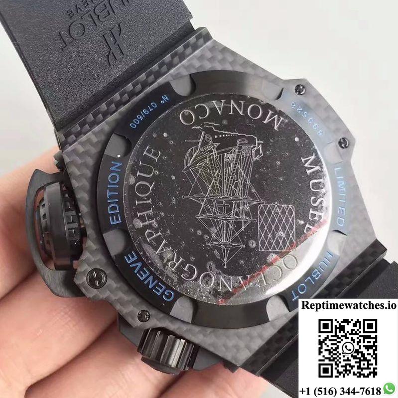 Hublot King Power Musee Oceanographic 731.Qx.1190.Gr V6 Factory Black Dial-Rep Time Watches