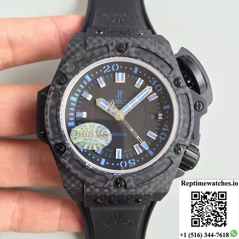 Hublot King Power Musee Oceanographic 731.Qx.1190.Gr V6 Factory Black Dial-Rep Time Watches