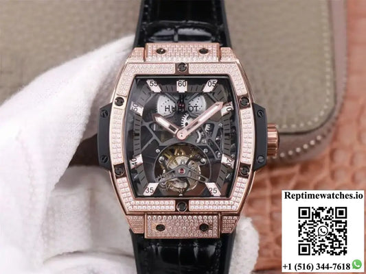 Hublot Masterpiece Tourbillon 906.OX.0123.VR.AES13 Jb Factory Rose Gold Diamond Product Photo 1