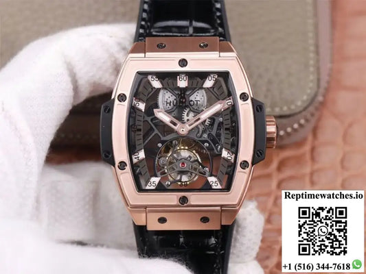 Hublot Masterpiece Tourbillon 906.OX.0123.VR.AES13 Jb Factory Rose Gold White Hour Product Photo 1