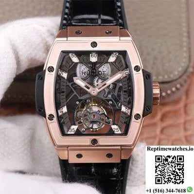 Hublot Masterpiece Tourbillon 906.Ox.0123.Vr.Aes13 Jb Factory Rose Gold White Hour-Rep Time Watches