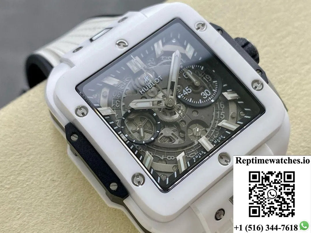 Hublot Square Bang Unico 821.Hx.0170.Rx Bb Factory Ceramic Case-Rep Time Watches