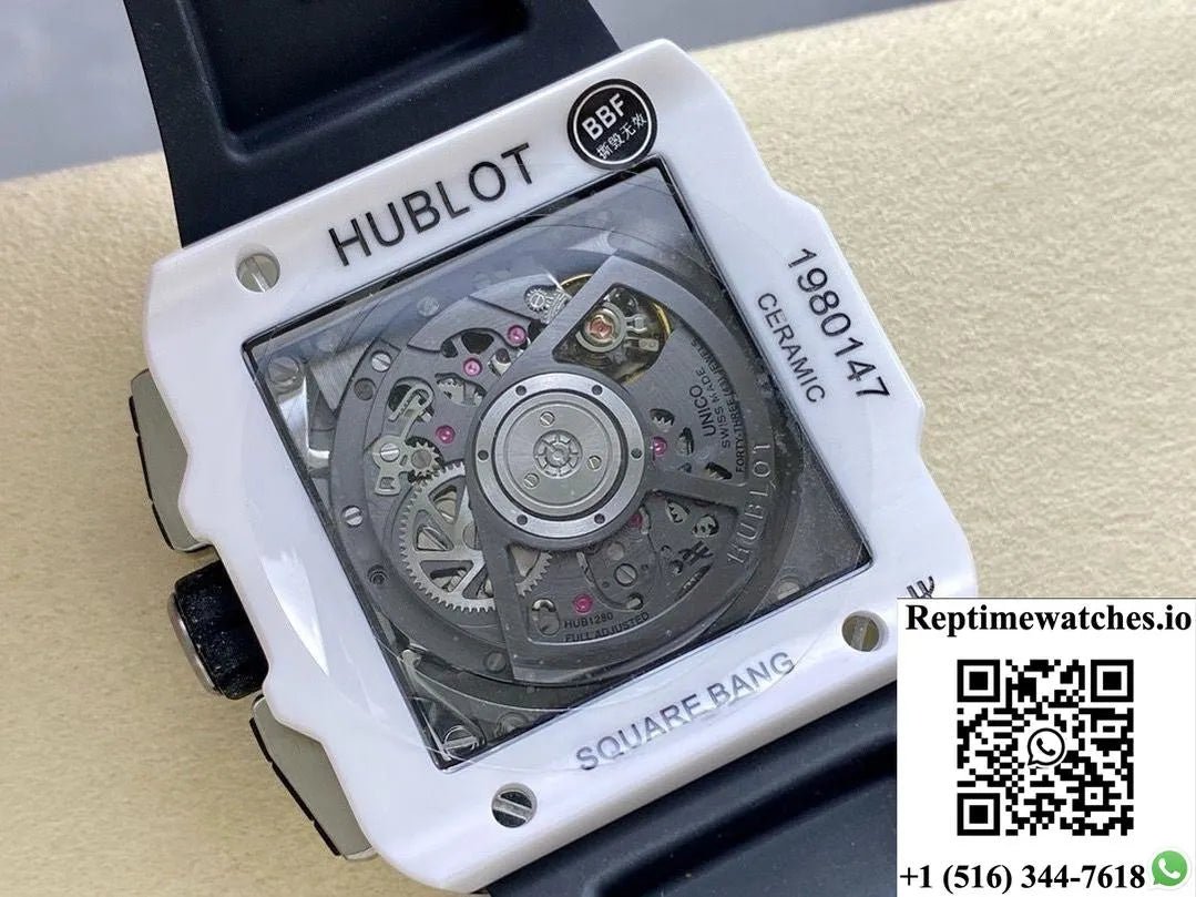 Hublot Square Bang Unico 821.Hx.0170.Rx Bb Factory Ceramic Case-Rep Time Watches