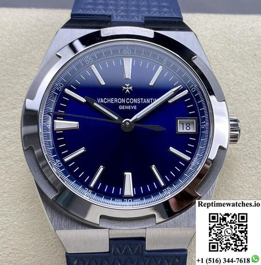Vacheron Constantin Overseasseries 4500V Ppf Factory Blue Rubber Strap Blue Dial-Rep Time Watches