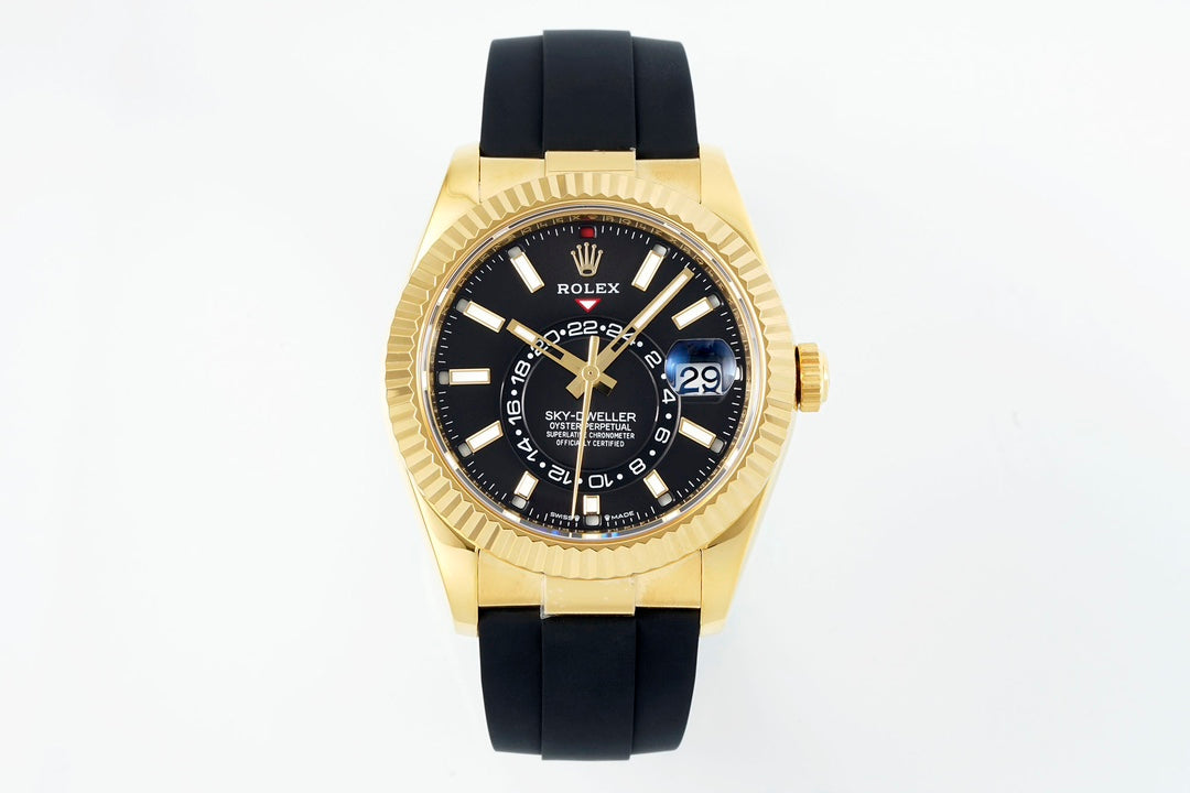 Rolex SKY-DWELLER m336238-0002 ZF Factory V2 18K yellow gold Crown