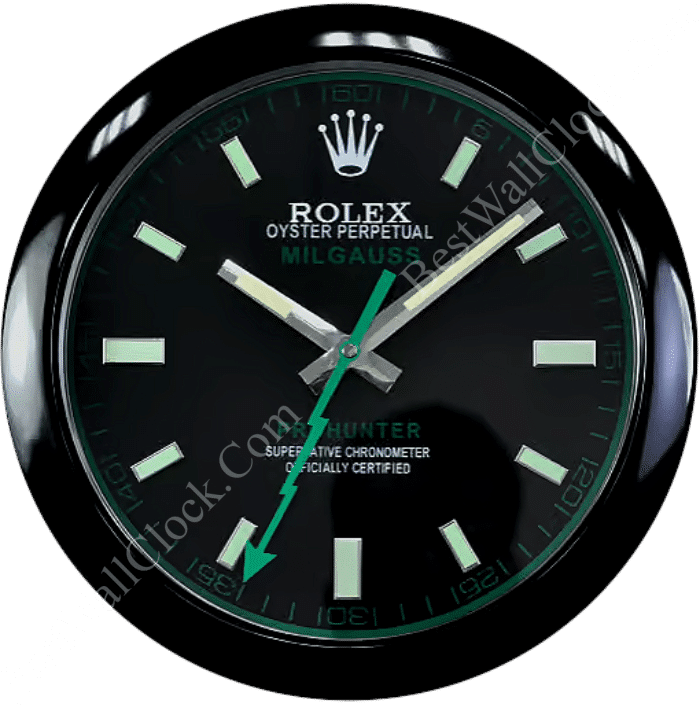 MILGAUSS ALL BLACK EDITION 35 CM METAL WALL CLOCK