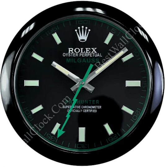 MILGAUSS ALL BLACK EDITION 35 CM METAL WALL CLOCK