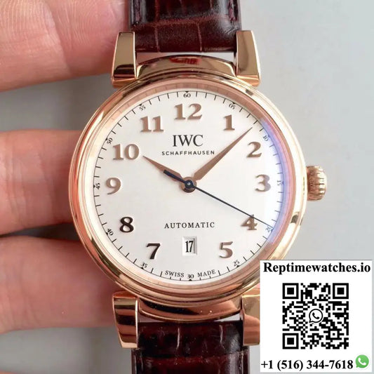 IWC Da Vinci Automatic IW356601 Rose Gold MKS Factory White Dial - Watches