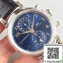IWC Da Vinci Chronograph Edition Sport For Good Fundation IW393402 ZF Factory Blue Dial - Watches