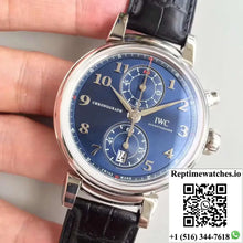 IWC Da Vinci Chronograph Edition Sport For Good Fundation IW393402 ZF Factory Blue Dial - Watches