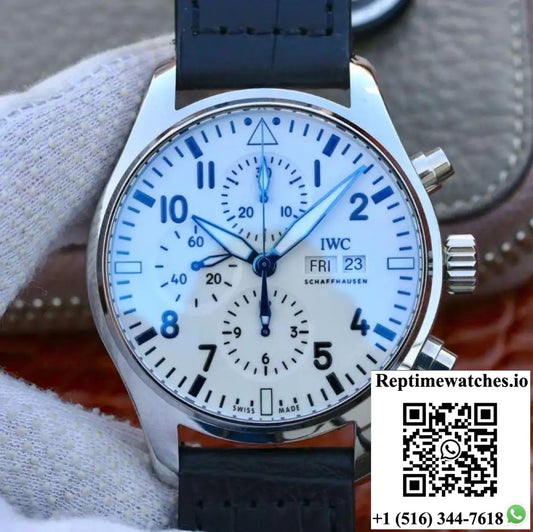 IWC Pilot Chronograph IW377725 ZF Factory White Dial - Watches