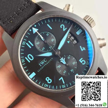 IWC Pilot Chronograph Top Gun IW388003 ZF Factory Black Dial - Watches