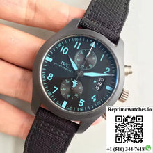 IWC Pilot Chronograph Top Gun IW388003 ZF Factory Black Dial - Watches