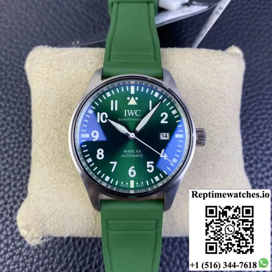 IWC Pilot IW328205 M+ Factory Green Dial - Watches