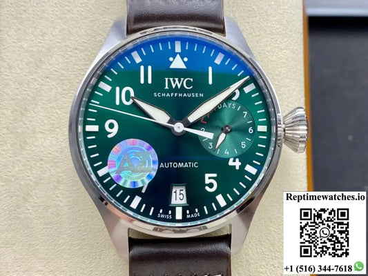 IWC Pilot IW501015 AZ Factory Green Dial - Watches