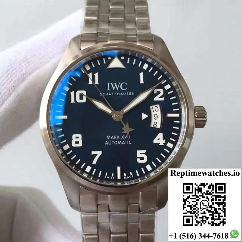 IWC Pilot Mark XVII Le Petit Prince IW327014 MKS Factory Blue Dial - Watches