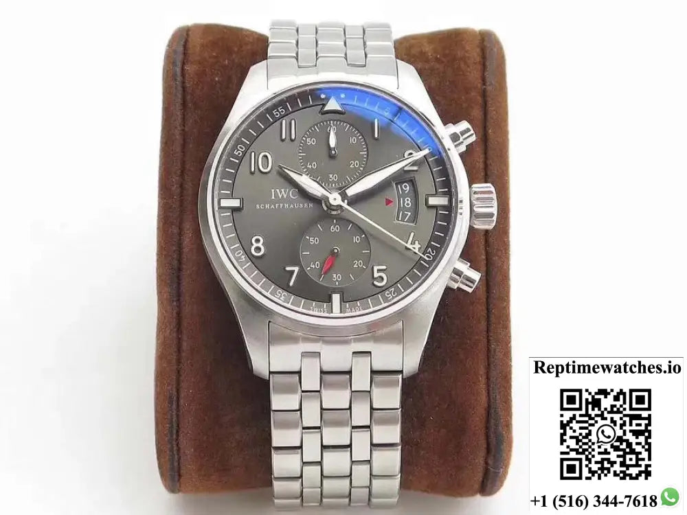 IWC Pilot Spitfire Chronograph IW387804 ZF Factory Anthracite Dial - Watches