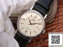 IWC Portofino Automatic IW356501 MKS Factory Black Leather Strap White Dial - Watches