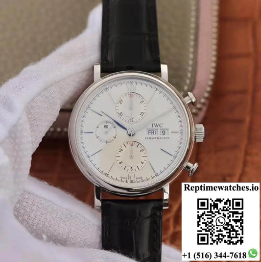 IWC Portofino Chronograph Multi-Function IW391022 ZF Factory 42MM X 13.5MM White Dial Product Photo 1