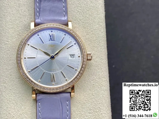 IWC Portofino IW458107 V7 factory rose gold crown