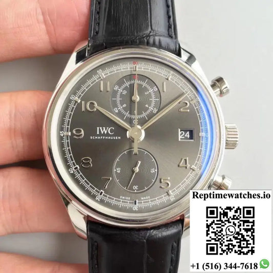 IWC Portugieser Chronograph Classic IW390404 ZF Factory Anthracite Dial - Watches