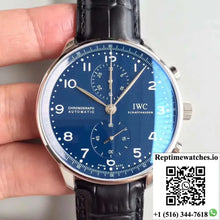 IWC Portugieser Chronograph Edition 150 Years IW371601 Blue Dial YL Factory - Watches