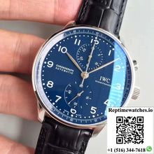 IWC Portugieser Chronograph Edition 150 Years IW371601 Blue Dial YL Factory - Watches