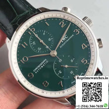 IWC Portugieser Chronograph Edition 150 Years IW371601 Green Dial YL Factory - Watches